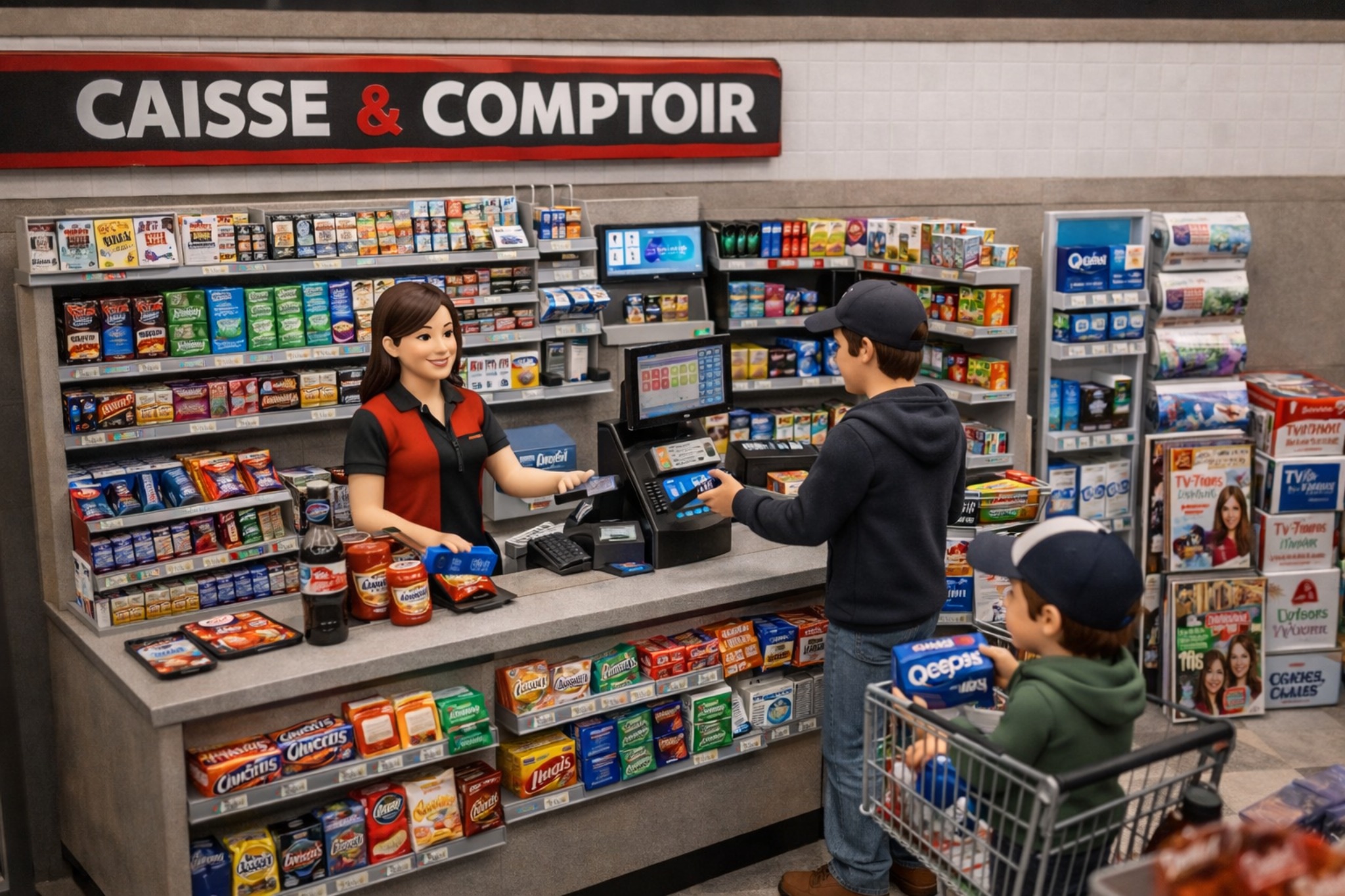 Caisse et comptoir