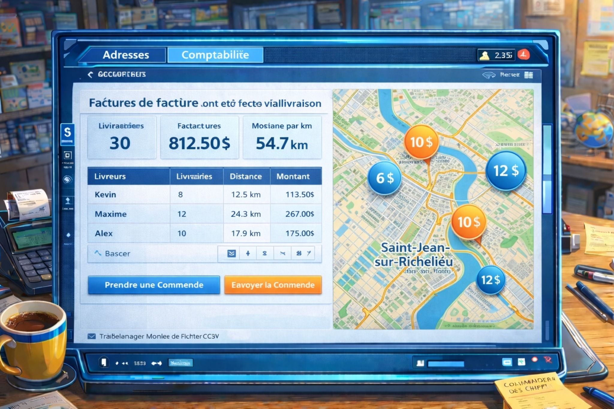 Adresses et comptabilité