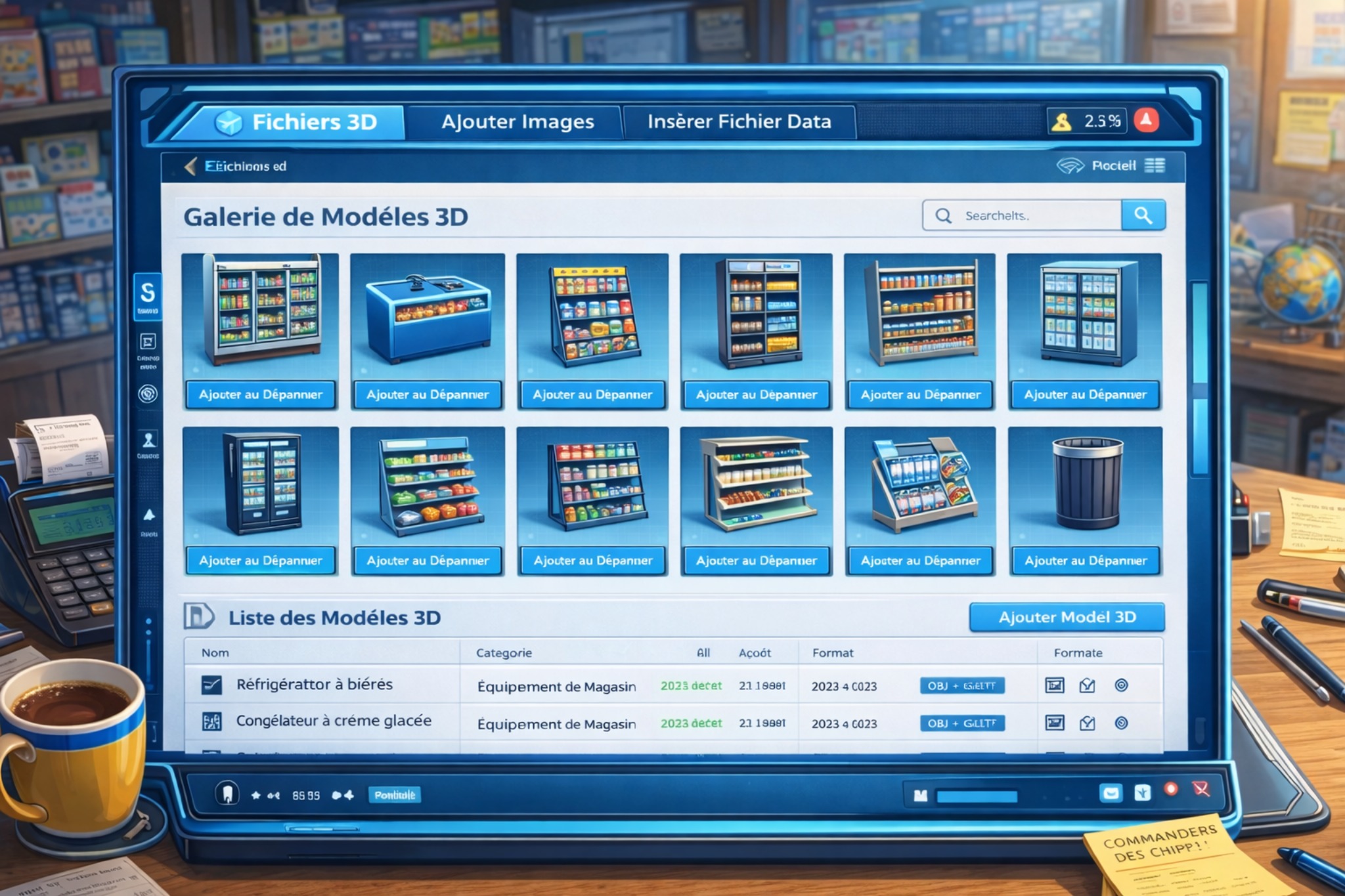 Galerie de modèles 3D